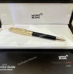 New! Knockoff Montblanc Meisterstuck Doue Geometry Classique Ballpoint Gold Cap Pen